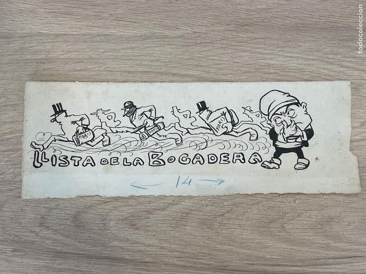 Arte: Dibujo Original de Cornet - Cu-Cut Llista de la Bogadera