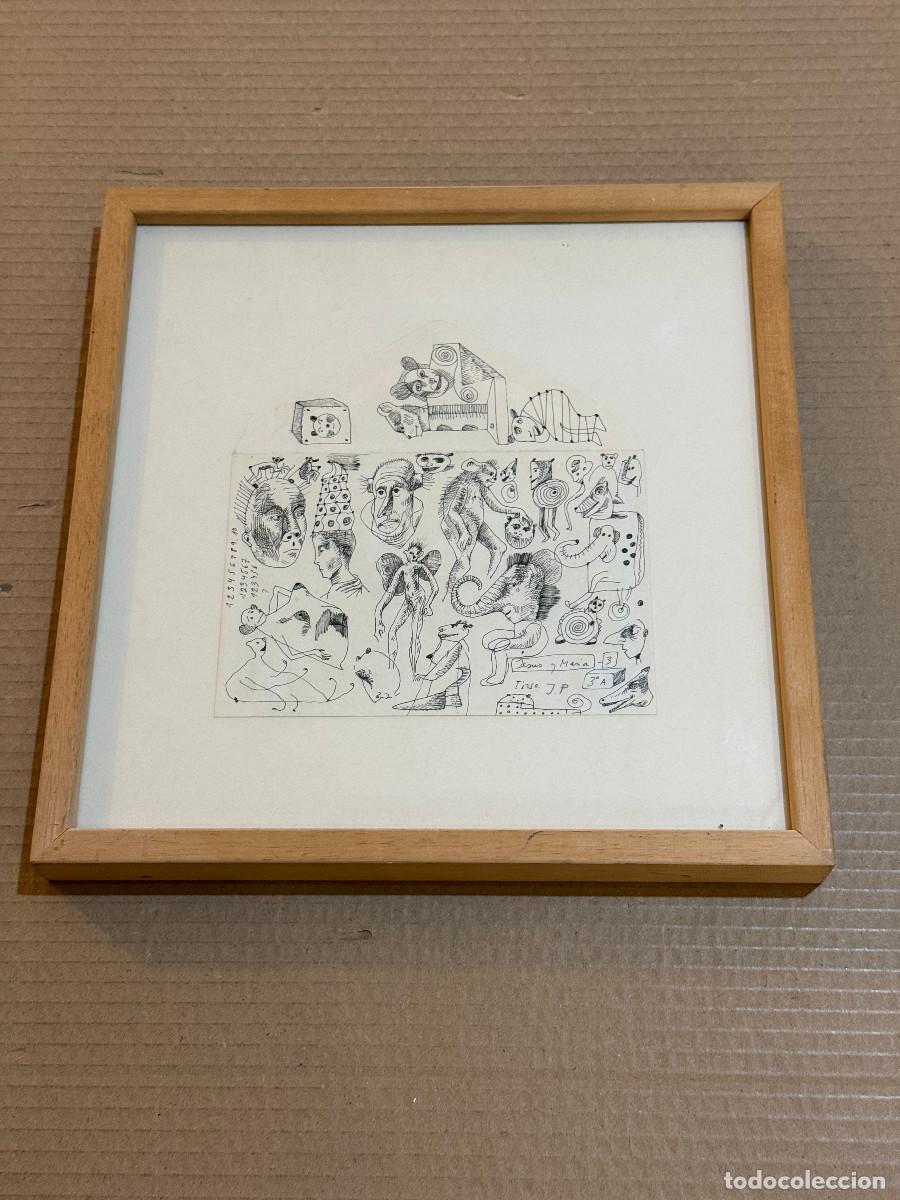 Arte: JAVIER PAGOLA / DIBUJO ORIGINAL / ENMARCADO / 31,5 x 30,5 cm