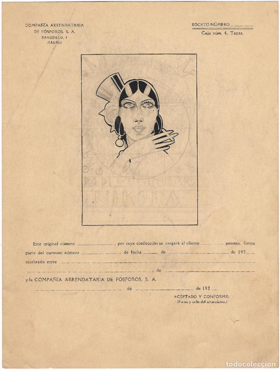 Kunst: COMPAÑIA ARRENDATARIA DE FOSFOROS Tinta & Lápiz 21,5 x 16,5 [10 x 7] cm