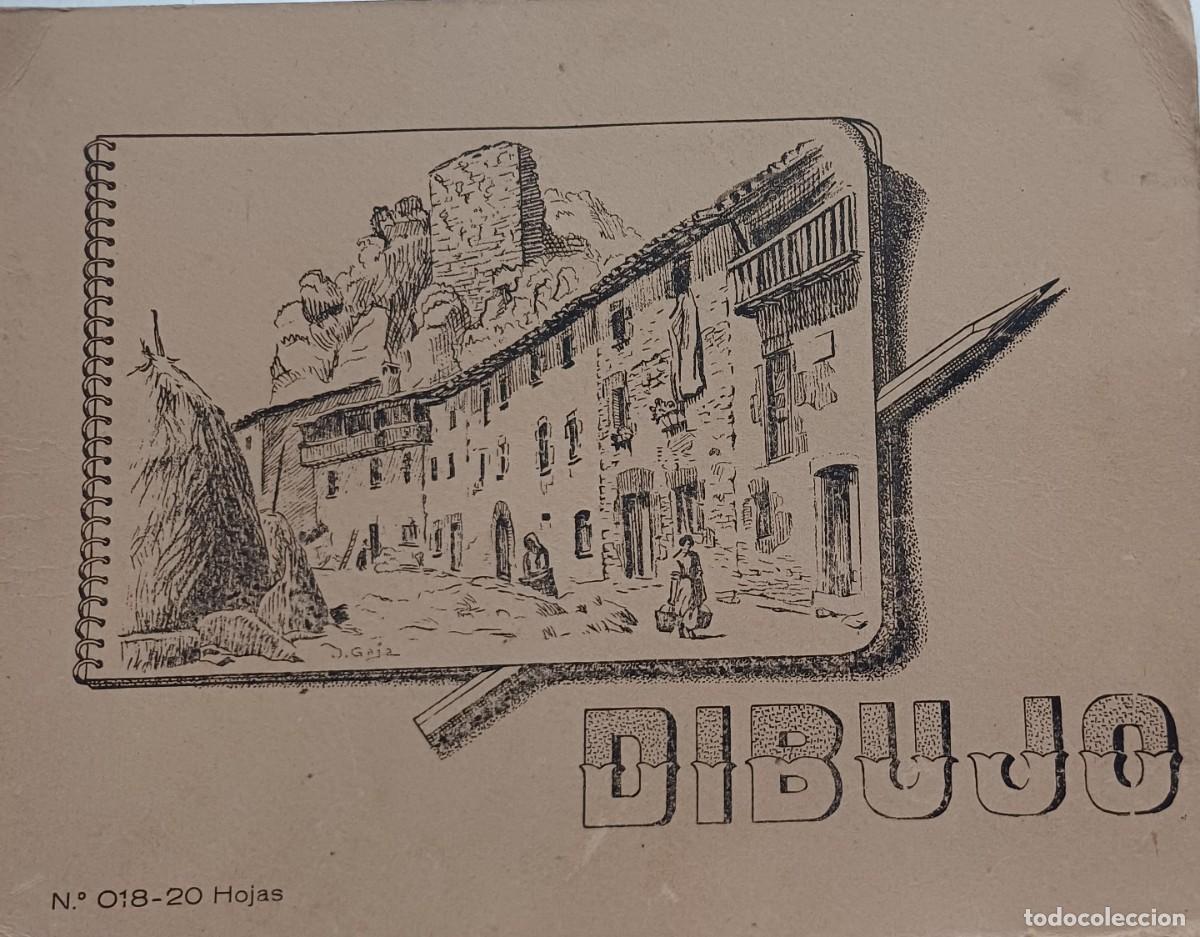 Arte: ORIGINAL ANTIG&Uuml;O ALBUN DE DIBUJO DE LA PINTORA CATALANA CONTEMPORANEA R.PASCUAL