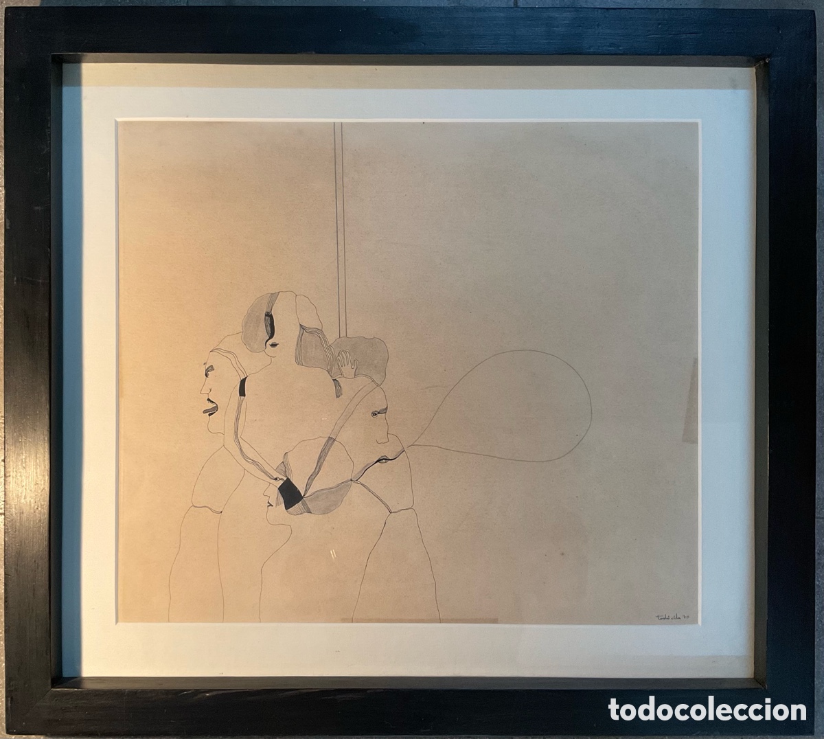 Arte: Jacint Tod&oacute; i Vila, Dibujo original firmado y fechado.