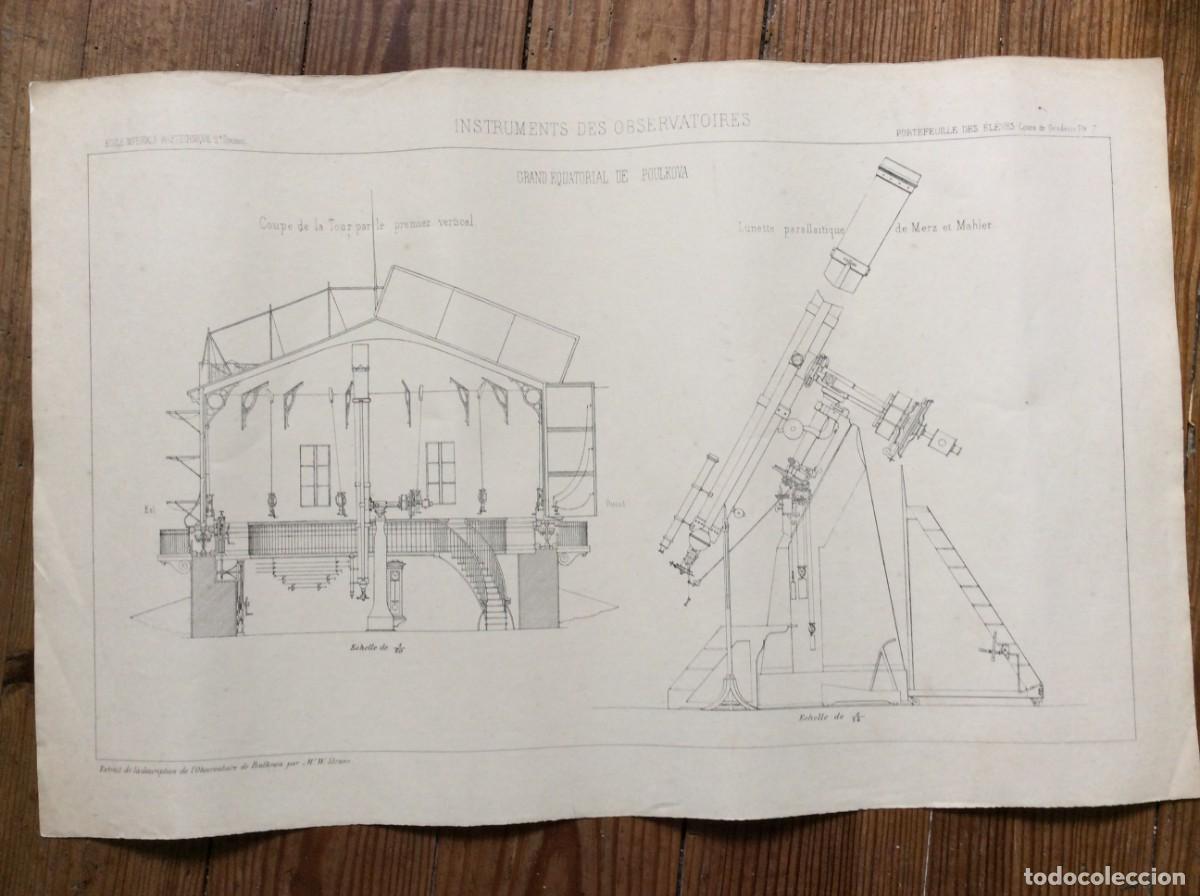 Arte: Instruments des observatoires. Cours des Geod&eacute;sie. Grand &Eacute;quatorial de Poulkova