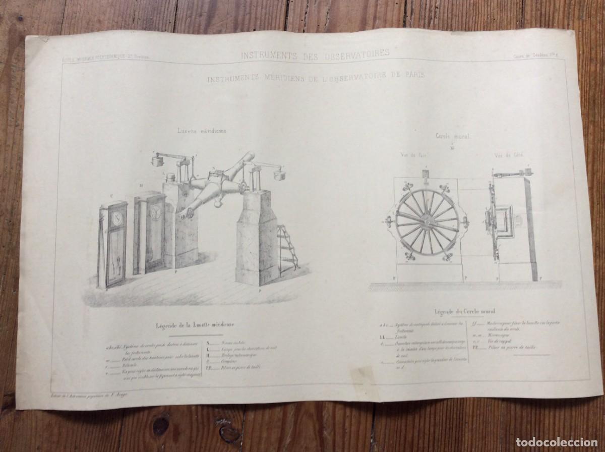 Arte: nstruments des observatoires. Instruments m&eacute;ridiens de l&acute;obervatoire de Paris. Cours des Geod&eacute;sies