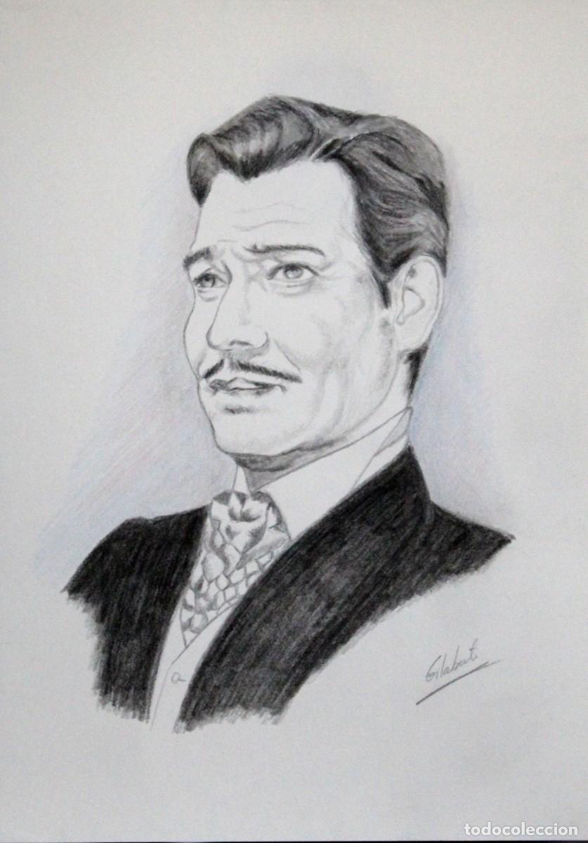 Arte: Clark Gable obra de Mercedes Gilaberte