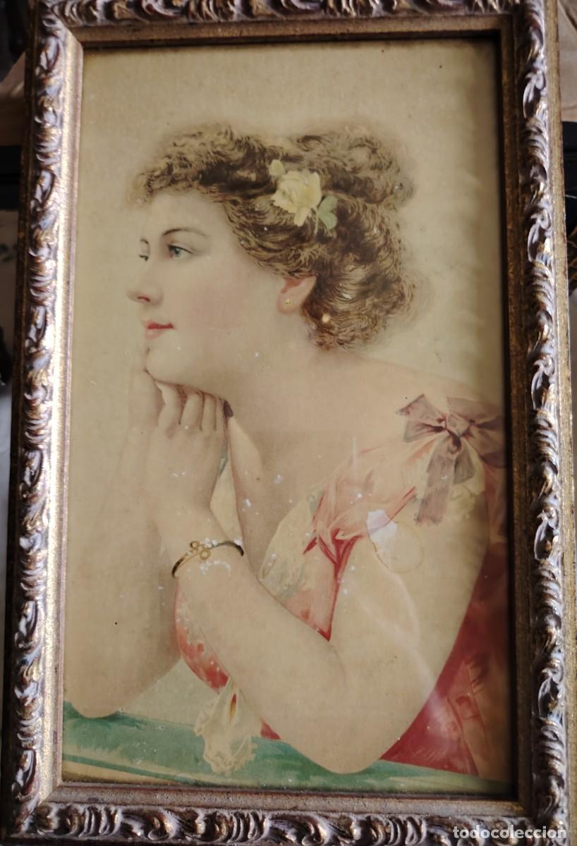 Kunst: VIEJA LAMINA ENMARCADA MUY BONITA