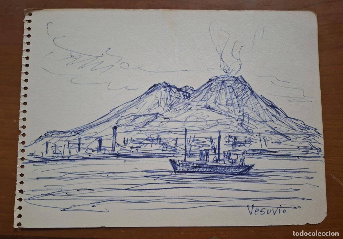 Arte: Sin t&iacute;tulo --- Dibujo an&oacute;nimo, Vesuvio/Caprile