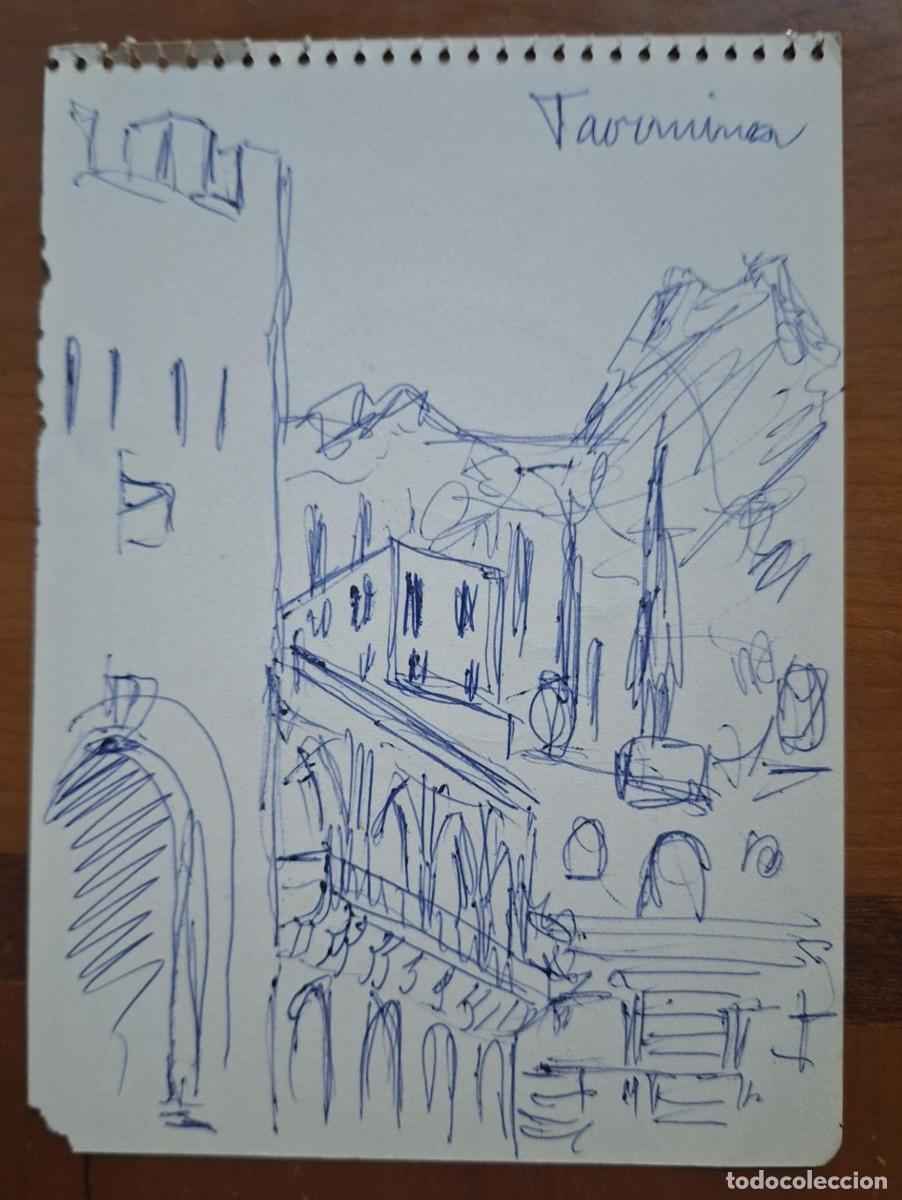 Arte: Sin t&iacute;tulo ---- Dibujo an&oacute;nimo Taormina/Alem&aacute;n en taormina