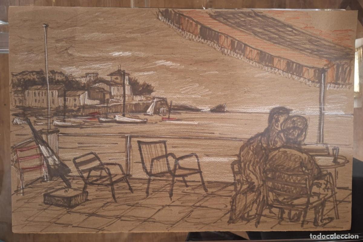 Arte: Sin t&iacute;tulo --- Dibujo an&oacute;nimo playa