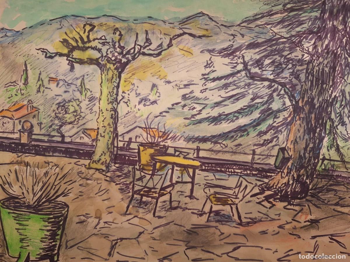 Arte: Sin t&iacute;tulo ---- Dibujo paisaje an&oacute;nimo