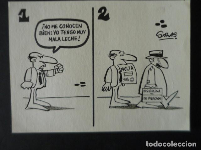 Arte: JOSE LUIS SALAS CARMENA ILUSTRADOR DIBUJO ORIGINAL PARA TIRA C&Oacute;MICA 1975 16 X 22 CM