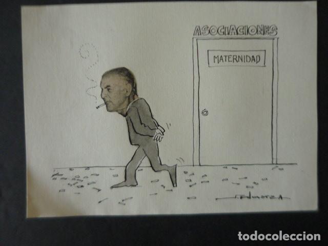 Arte: DIBUJO PARA TIRA COMICA POR EL ILUSTRADOR SANTIAGO ALMARZA 20 X 15 CM