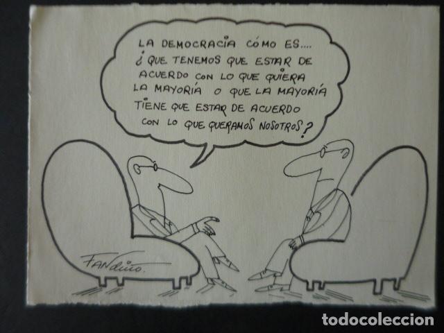 Arte: DIBUJO PARA TIRA COMICA POR EL ILUSTRADOR FANDI&Ntilde;O 23,5 X 17 CM