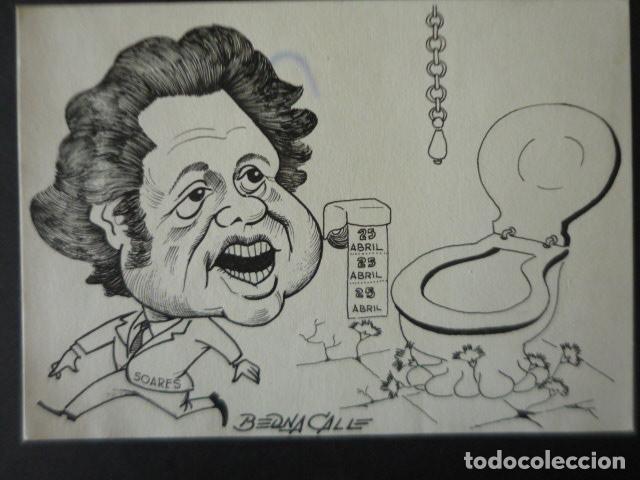 Arte: DIBUJO PARA TIRA COMICA POR EL ILUSTRADOR BERNA CALLE 23,5 X 17 CM