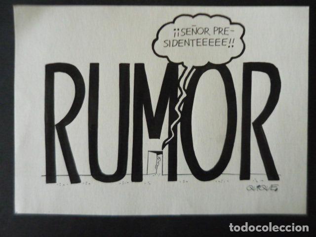 Arte: DIBUJO PARA TIRA COMICA POR EL ILUSTRADOR QUIQUE 24,5 X 17 CM