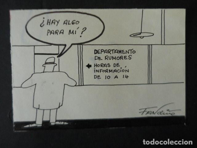 Arte: TIRA COMICA POR EL ILUSTRADOR FANDI&Ntilde;O 1975 12 X 17 CM