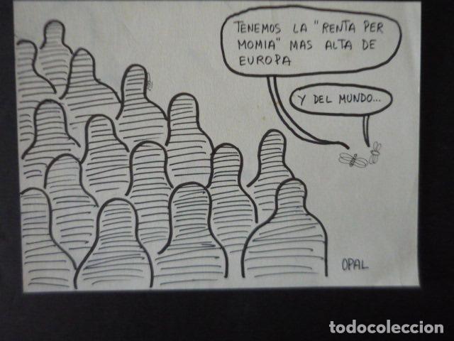 Arte: TIRA COMICA POR EL ILUSTRADOR OPAL 1975 16,M5 X 23 CM