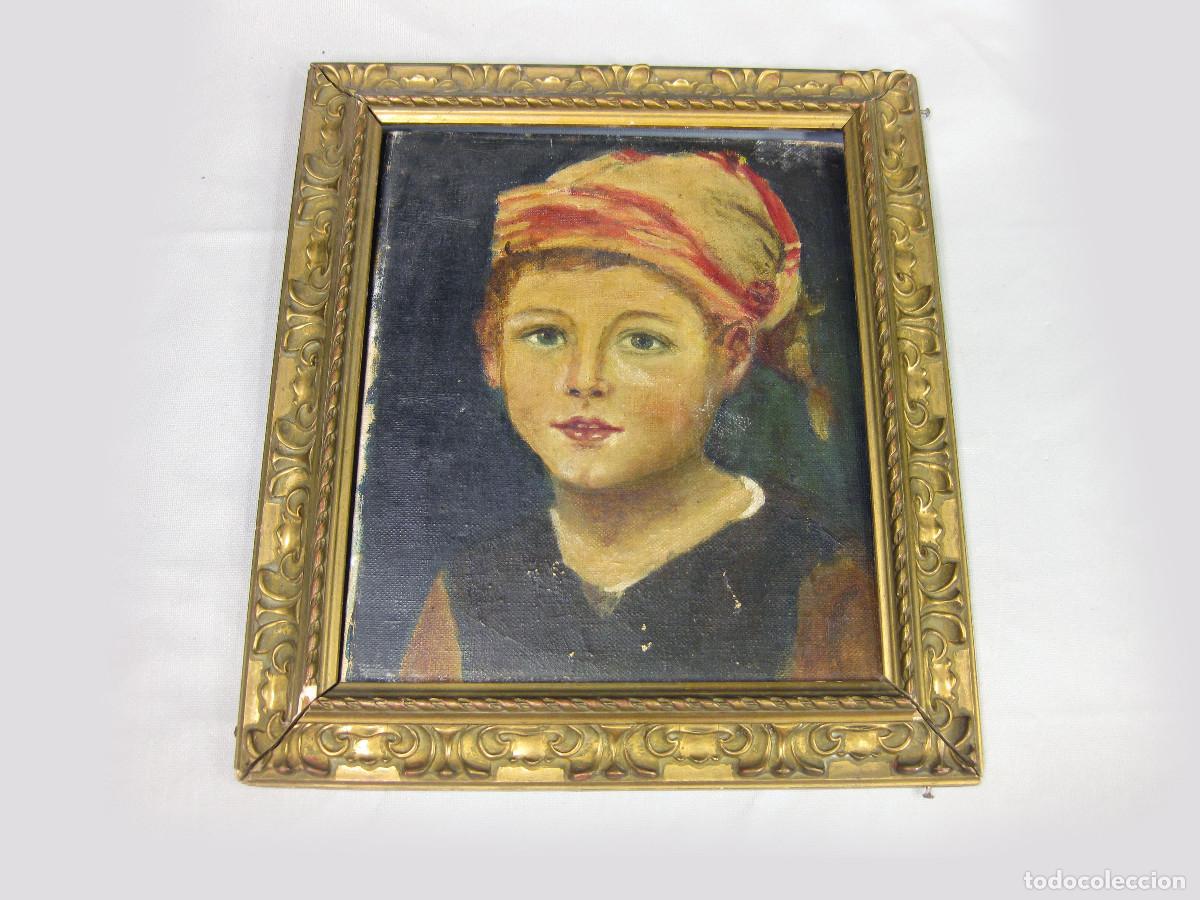 Arte: ANTIGUO OLEO DE UNA NI&Ntilde;A. A&Ntilde;OS 30