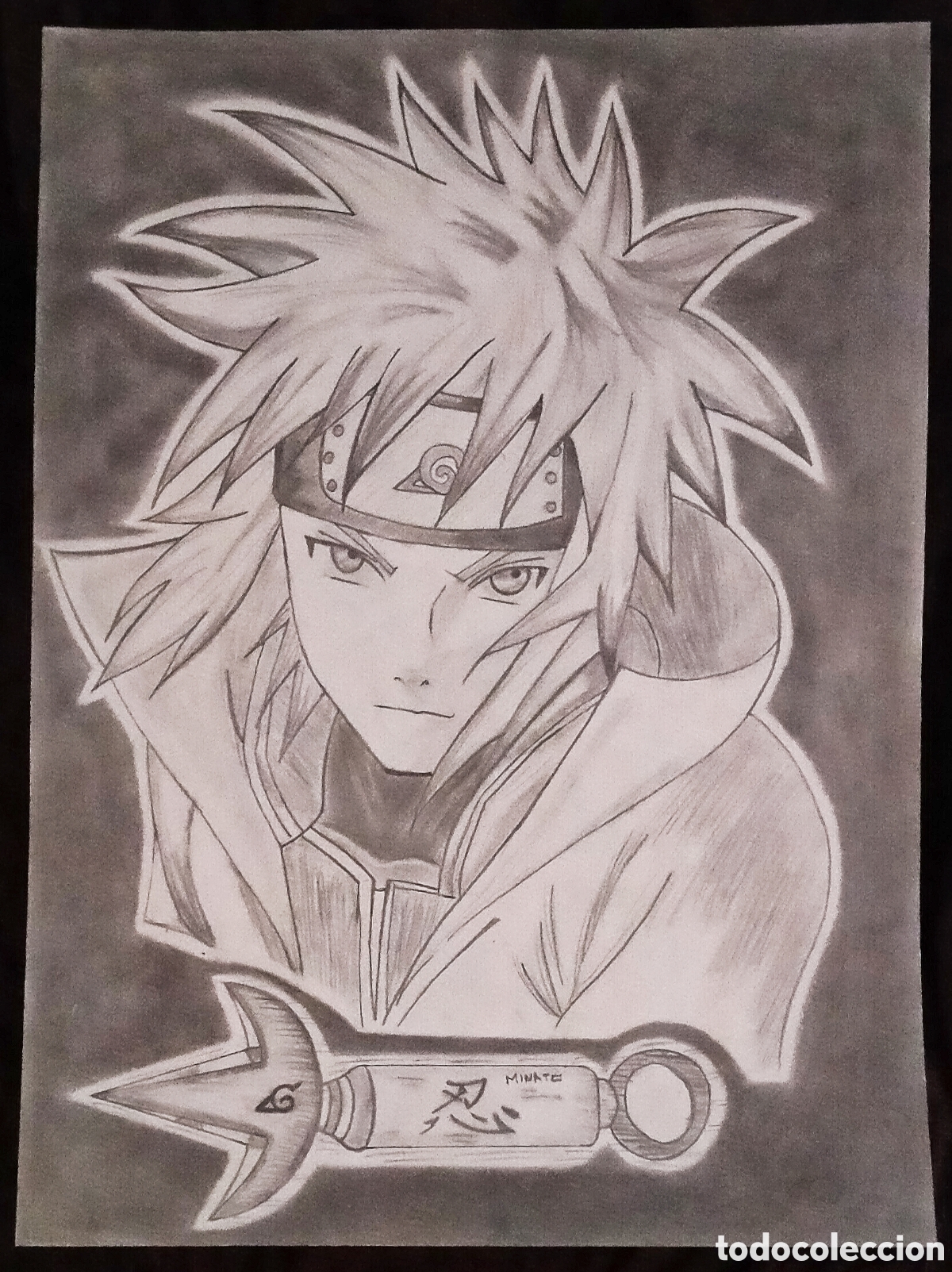 Arte: DIBUJO a L&Aacute;PIZ / (ANIME). * MINATO NAMIKAZE * (NARUTO). AUTOR&Iacute;A: ALE (Nov. 2013)