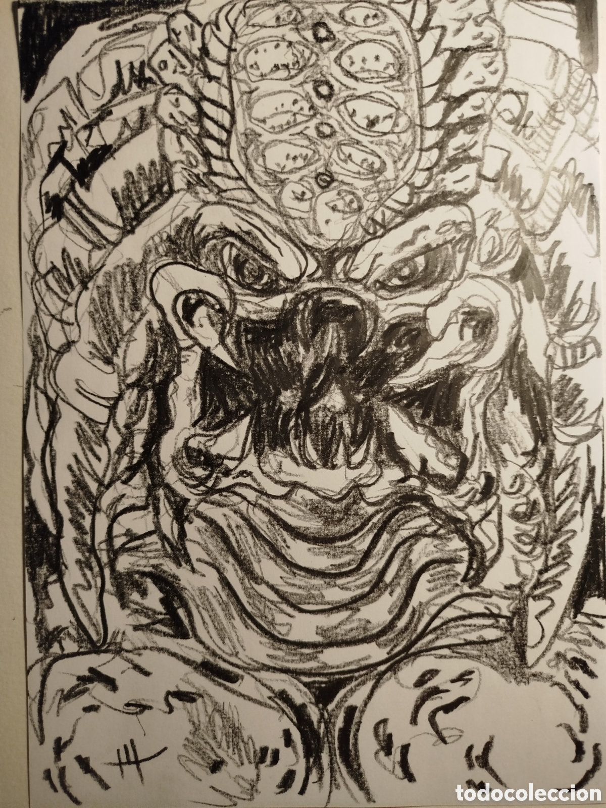 Arte: Dibujo terror original grafito dinA4