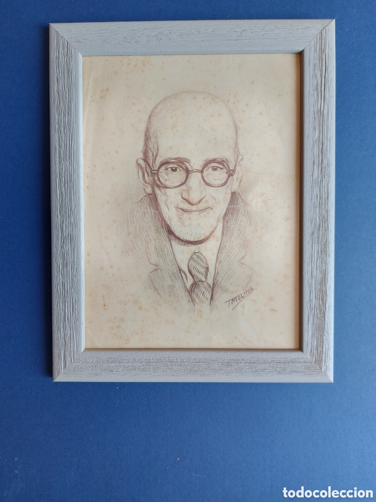 Arte: T.MOLINA&rdquo;BOCETO RETRATO BENAVENTE&rdquo;