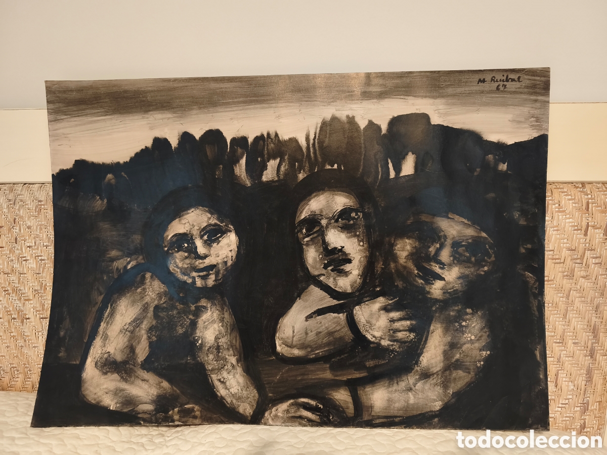 Arte: Tinta y aguada sobre cart&oacute;n de Mercedes Ruibal