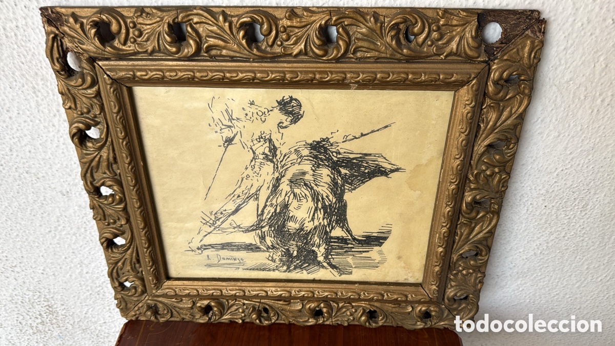 Arte: DIBUJO TAURINO ENMARCADO