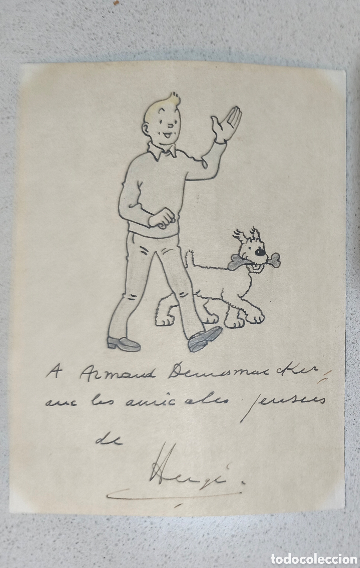 Arte: DIBUJO ORIGINAL TINT&Iacute;N Y MIL&Uacute;