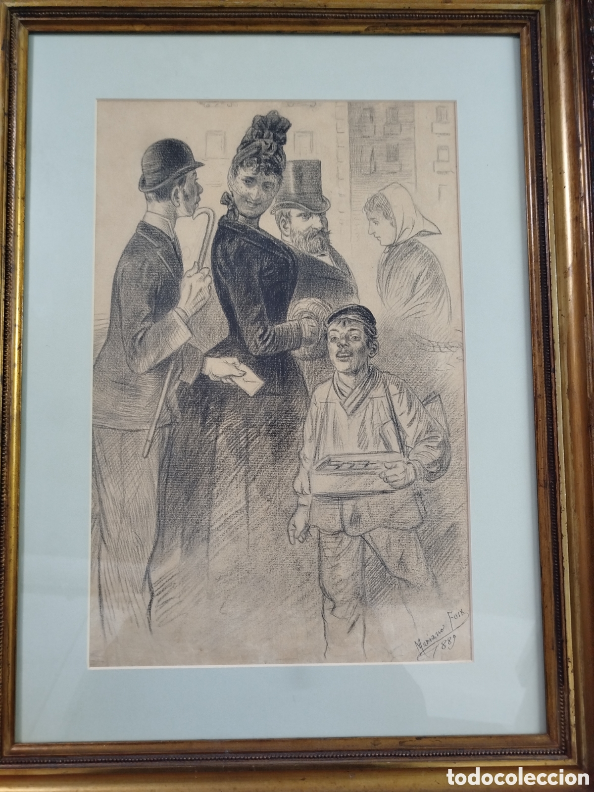 Arte: Mariano Foix, escena costumista, 1889