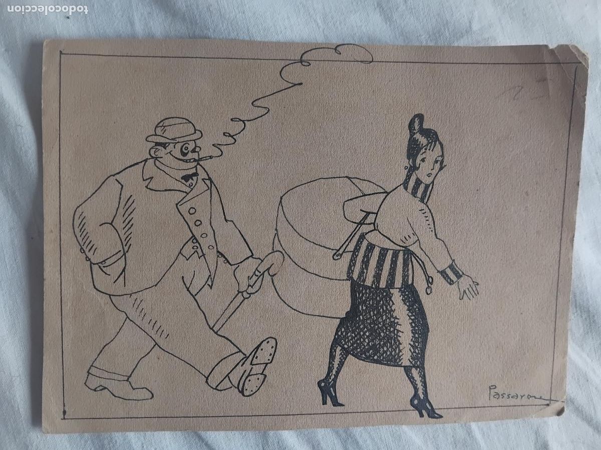 Arte: DIBUJO ORIGINAL DE JAUME PASSARELL, 20 X 15 cm