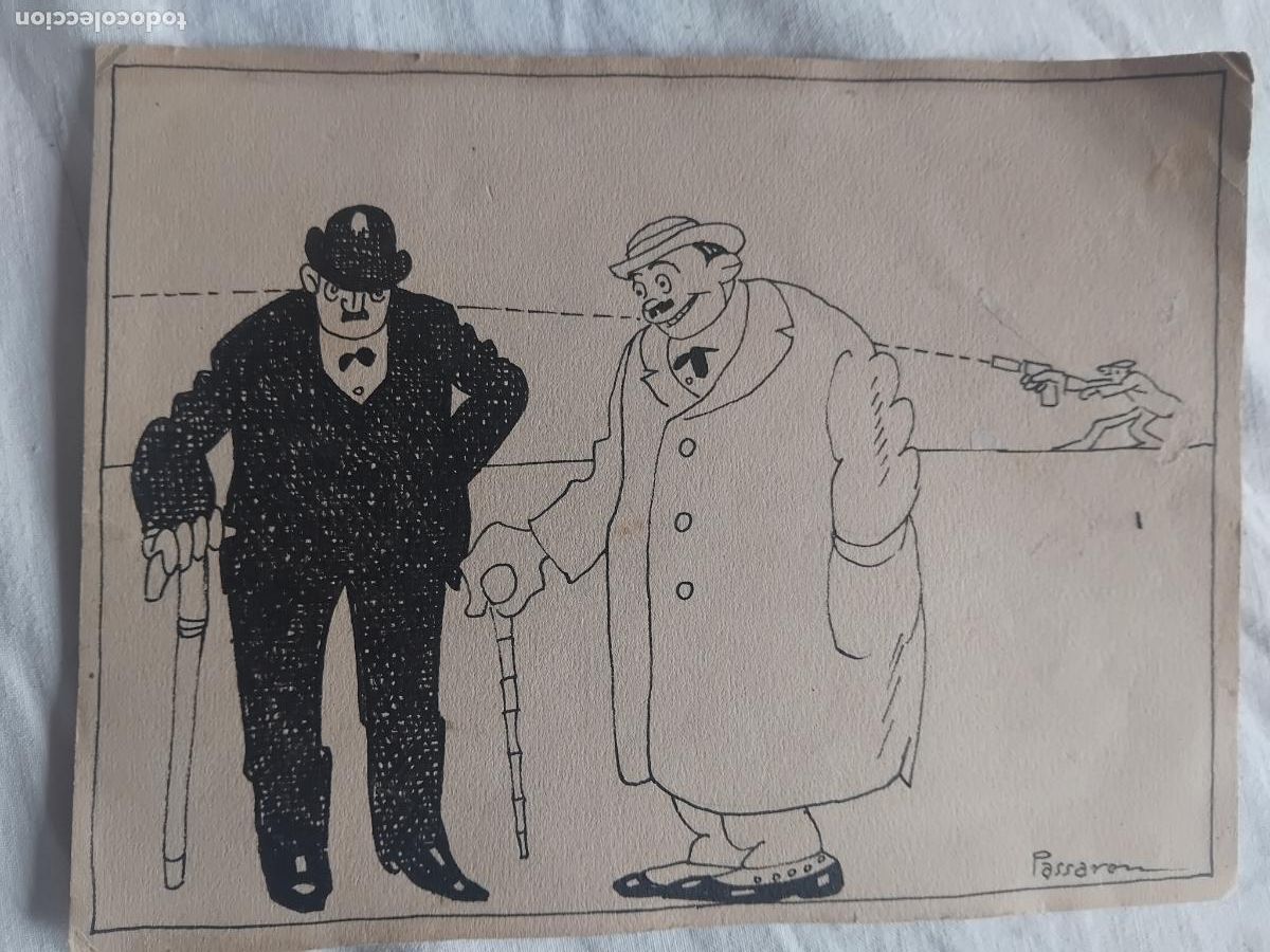 Arte: DIBUJO ORIGINAL DE JAUME PASSARELL, 20 X 15 cm