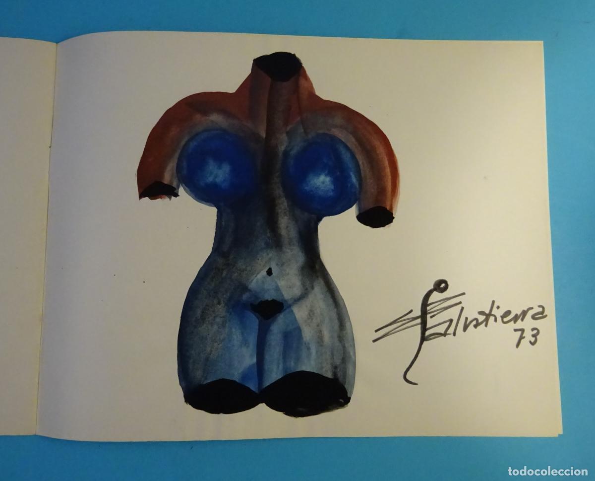 Kunst: JULIO SALVATIERRA. DIBUJO ORIGINAL REALIZADO SOBRE EL CAT&Aacute;LOGO DE 2&ordm; SAL&Oacute;N DE INDEPENDIENTES