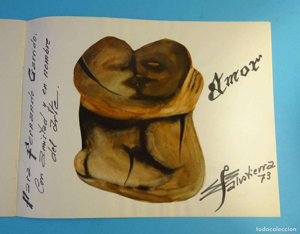 Kunst: JULIO SALVATIERRA. DIBUJO ORIGINAL REALIZADO SOBRE EL CAT&Aacute;LOGO DE 2&ordm; SAL&Oacute;N DE INDEPENDIENTES