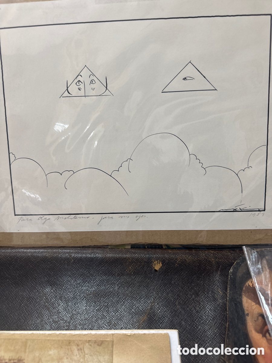 Arte: maximo dibujo, homenaje a Olga,moliterno