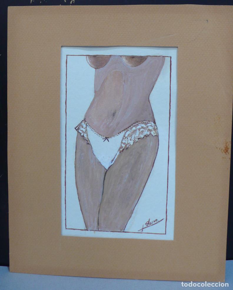 Arte: DIBUJO DE MUJER ACRILICO