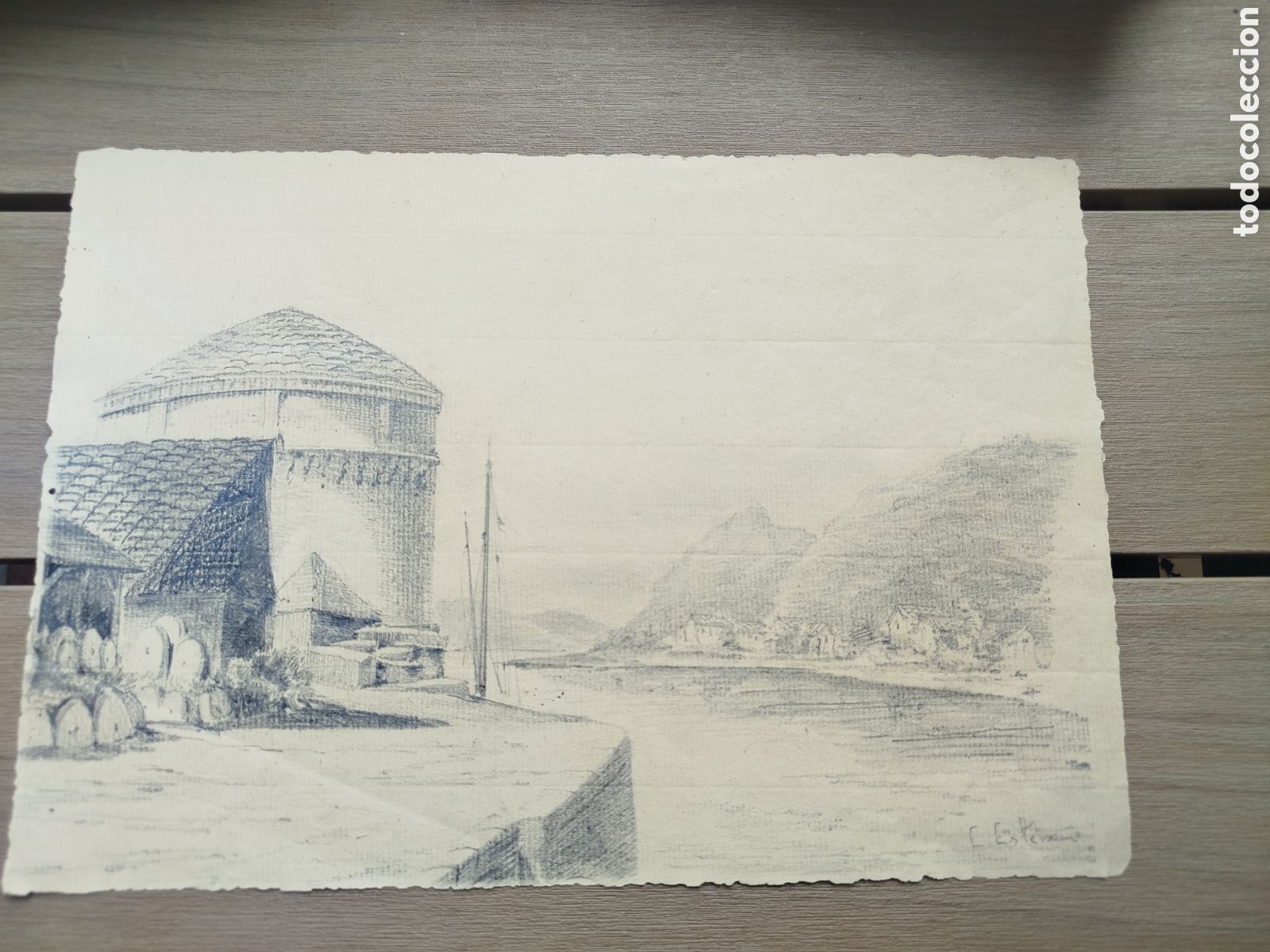 Arte: Enrique Esteban. El puerto.