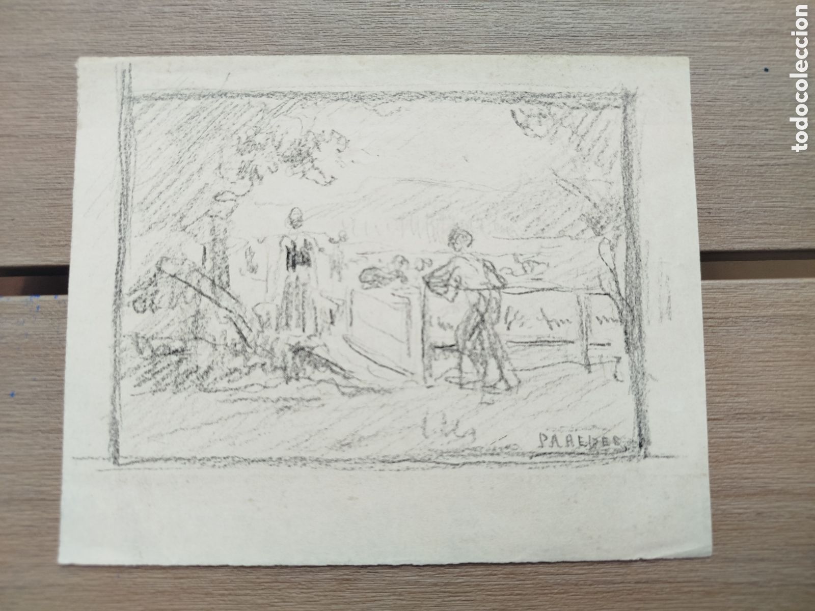 Arte: Vicente Garc&iacute;a de Paredes. Escena campestre.