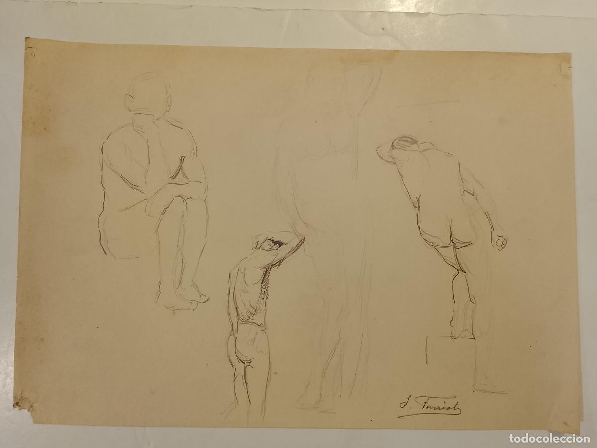 Arte: SANTIAGO FARRIOLS - DIBUJO ORIGINAL A MANO FIRMADO -VER FOTOS (V-28.097)