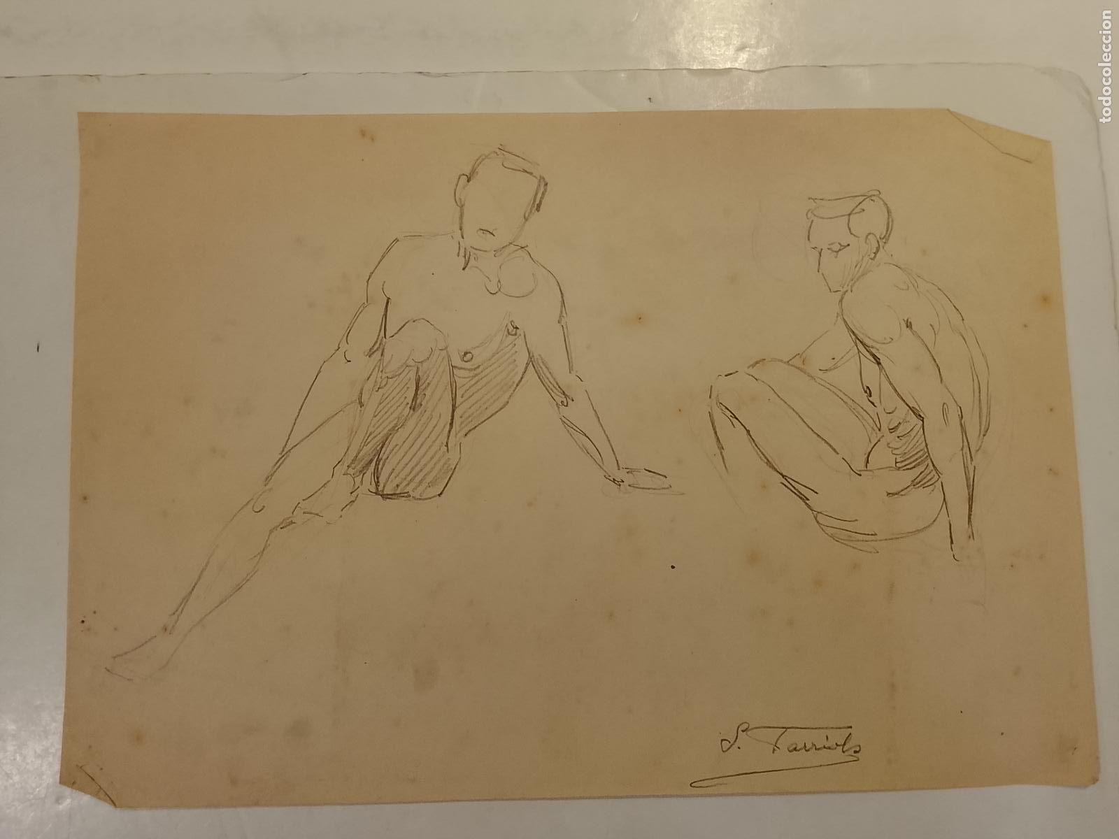 Arte: SANTIAGO FARRIOLS - DIBUJO ORIGINAL A MANO FIRMADO -VER FOTOS (V-28.099)