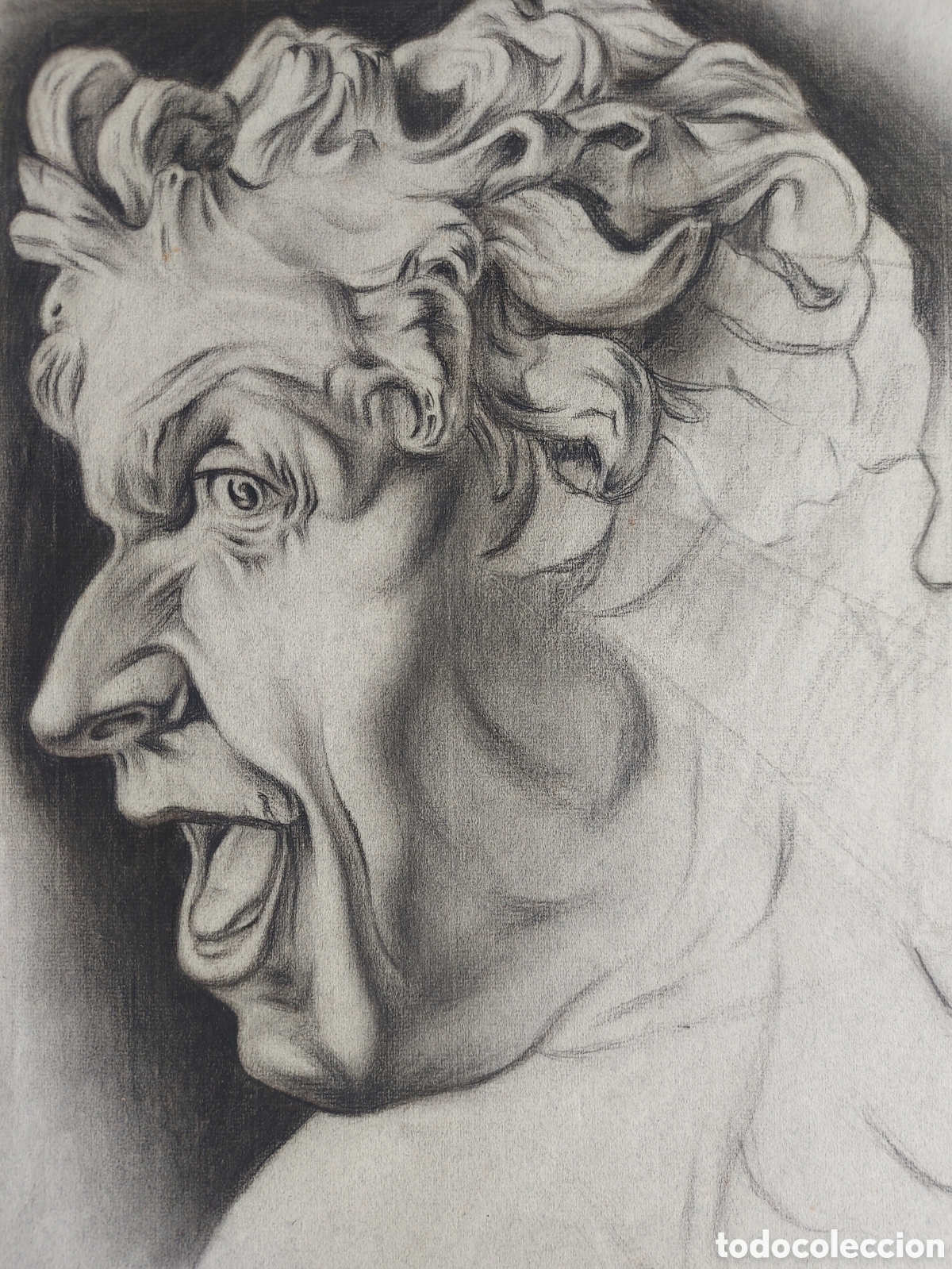 Arte: J.PEREZ &rdquo;ESTUDIO ROSTRO EPOCA CLASICA&rdquo;1921