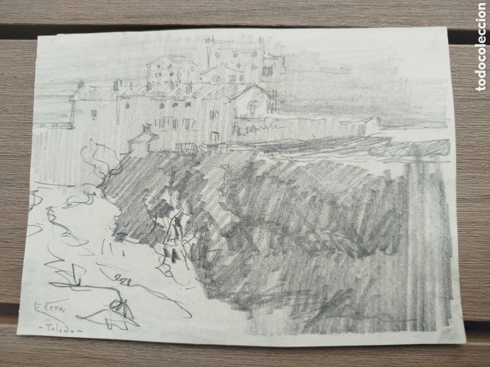 Arte: Enrique Vera. Vista de Toledo