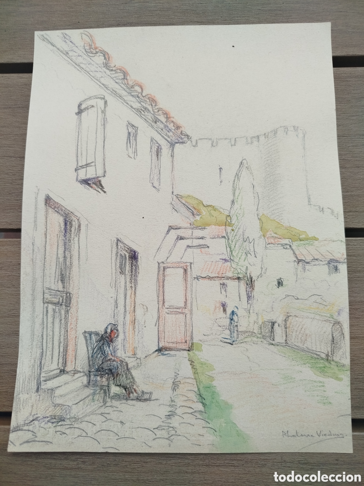 Arte: Rafael Latorre. Calle rural.