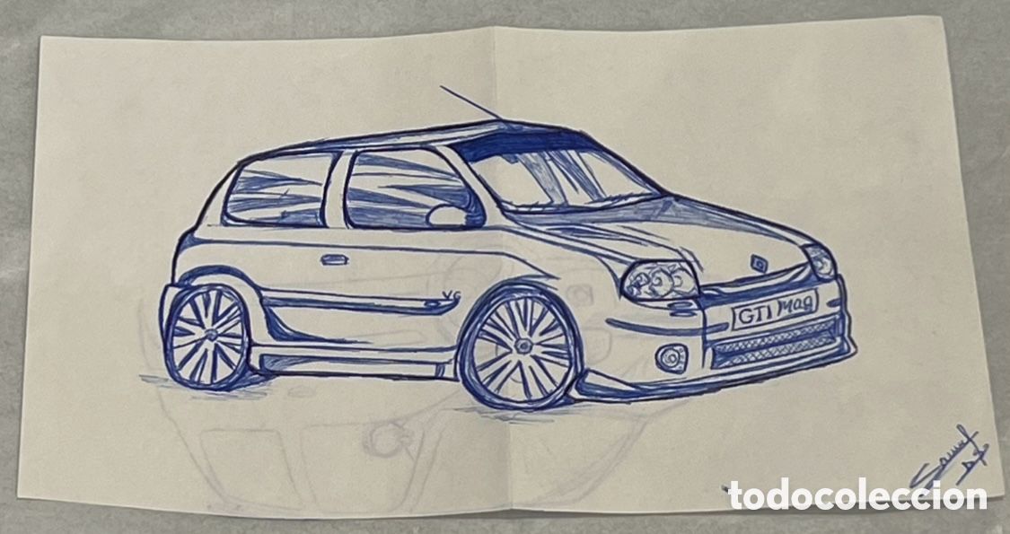 Arte: SAMUEL. &ldquo;Coche&rdquo;. Dibuj&oacute;. Bol&iacute;grafo sobre papel.