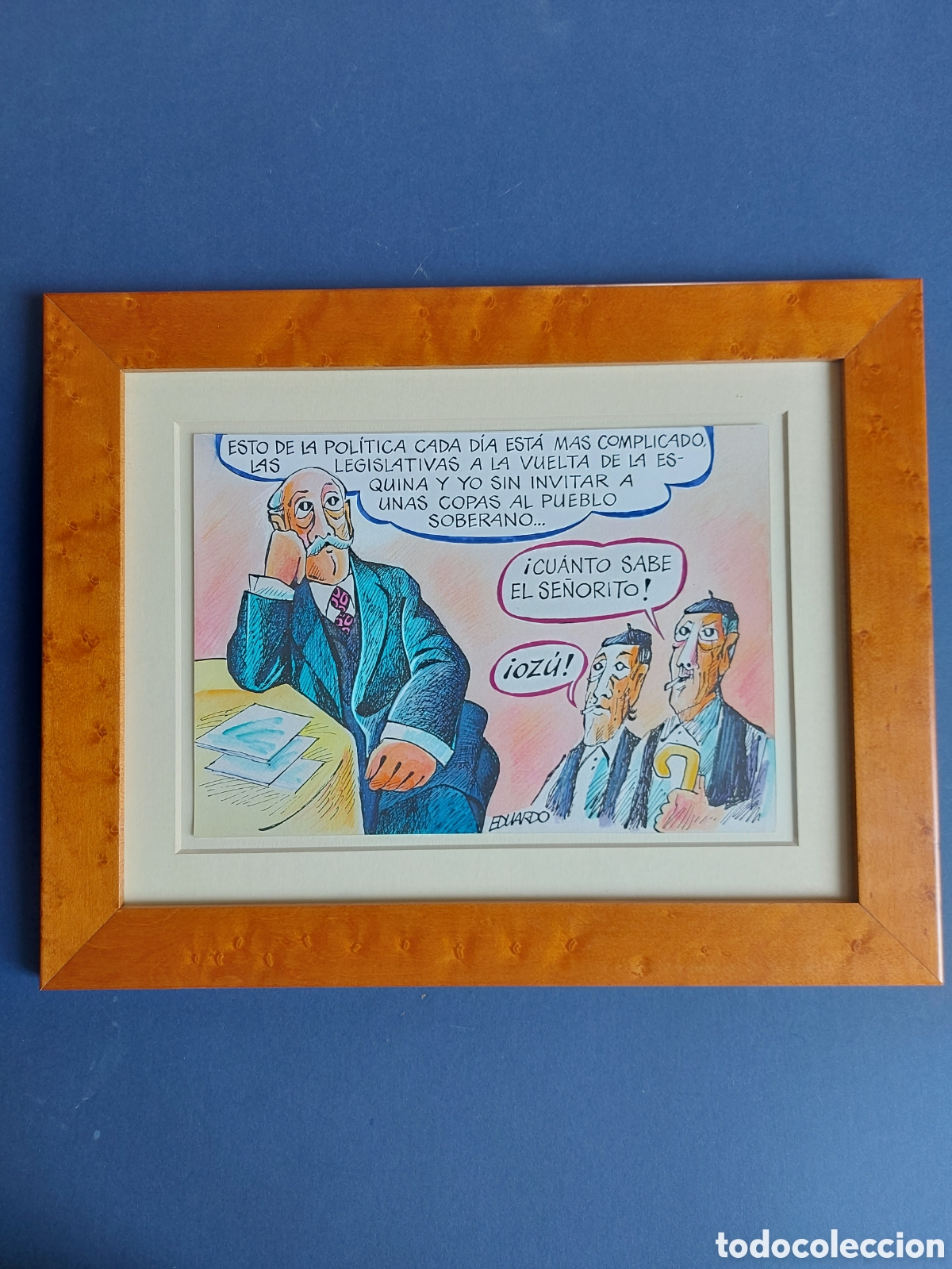 Arte: EDUARDO &rdquo;VI&Ntilde;ETA COMICA ORIGINAL SOBRE POLITICA&rdquo;