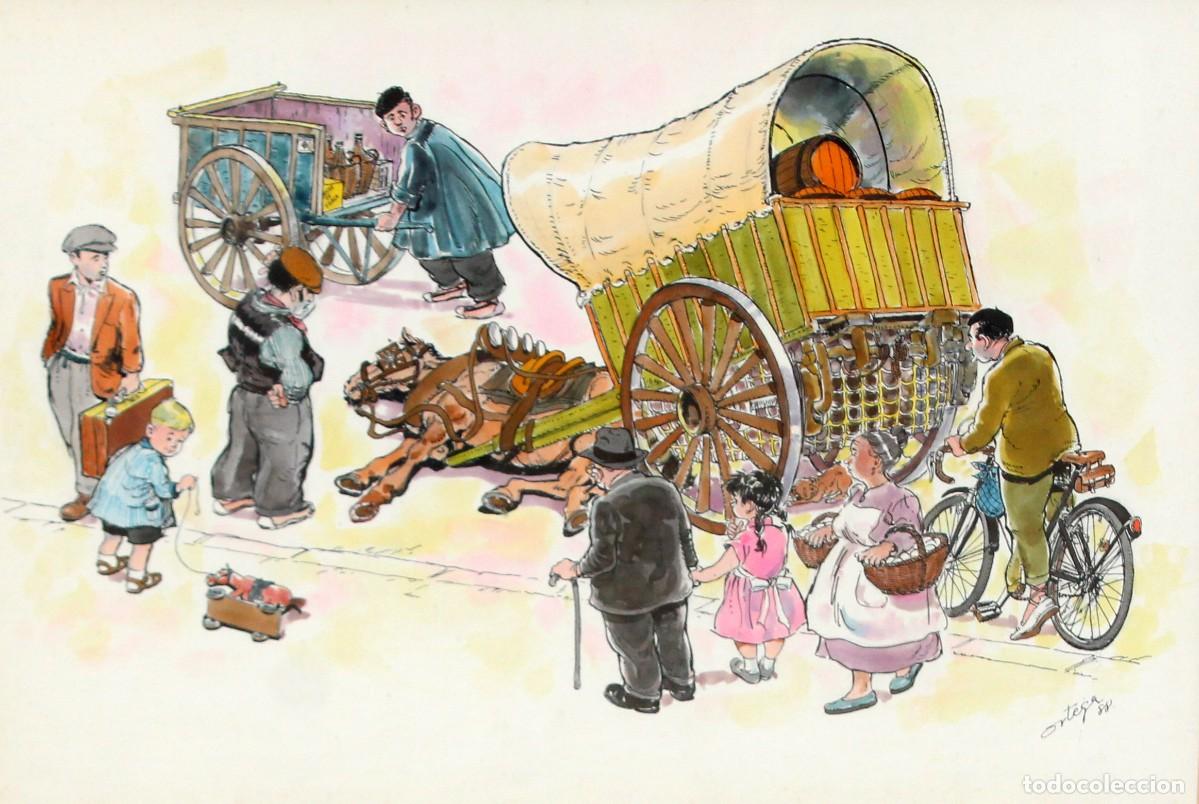 Arte: FRANCISCO ORTEGA OROZCO (&Aacute;guilas, Murcia, 1928 - Madrid, 2020) DIBUJO ORIGINAL PUBLICITARIO