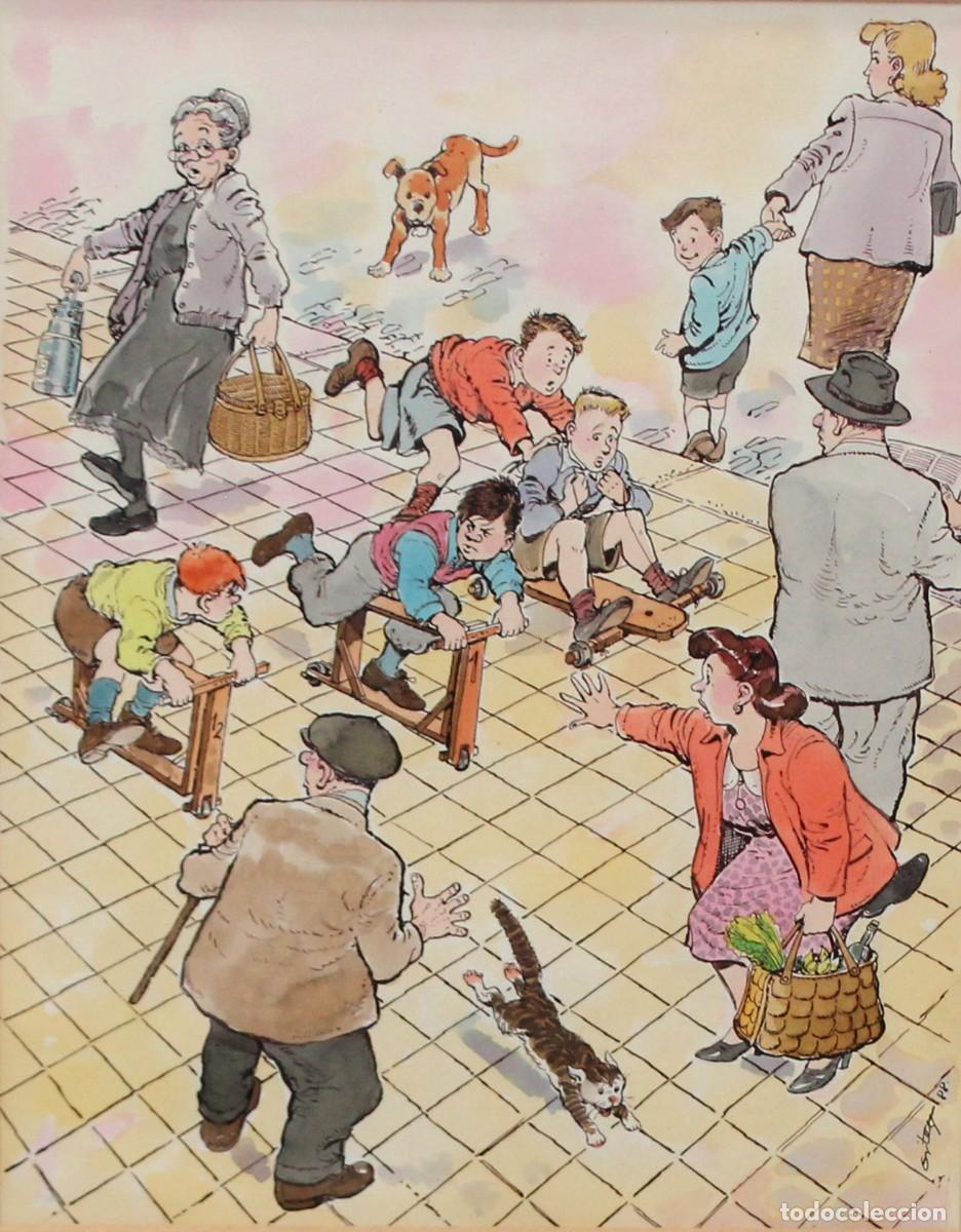 Arte: FRANCISCO ORTEGA OROZCO (&Aacute;guilas, Murcia, 1928 - Madrid, 2020) DIBUJO ORIGINAL PUBLICITARIO