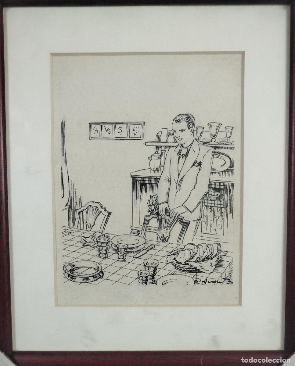 Arte: Joan Junceda, dibuix original i signat de &rdquo;P&agrave;gines viscudes&rdquo;