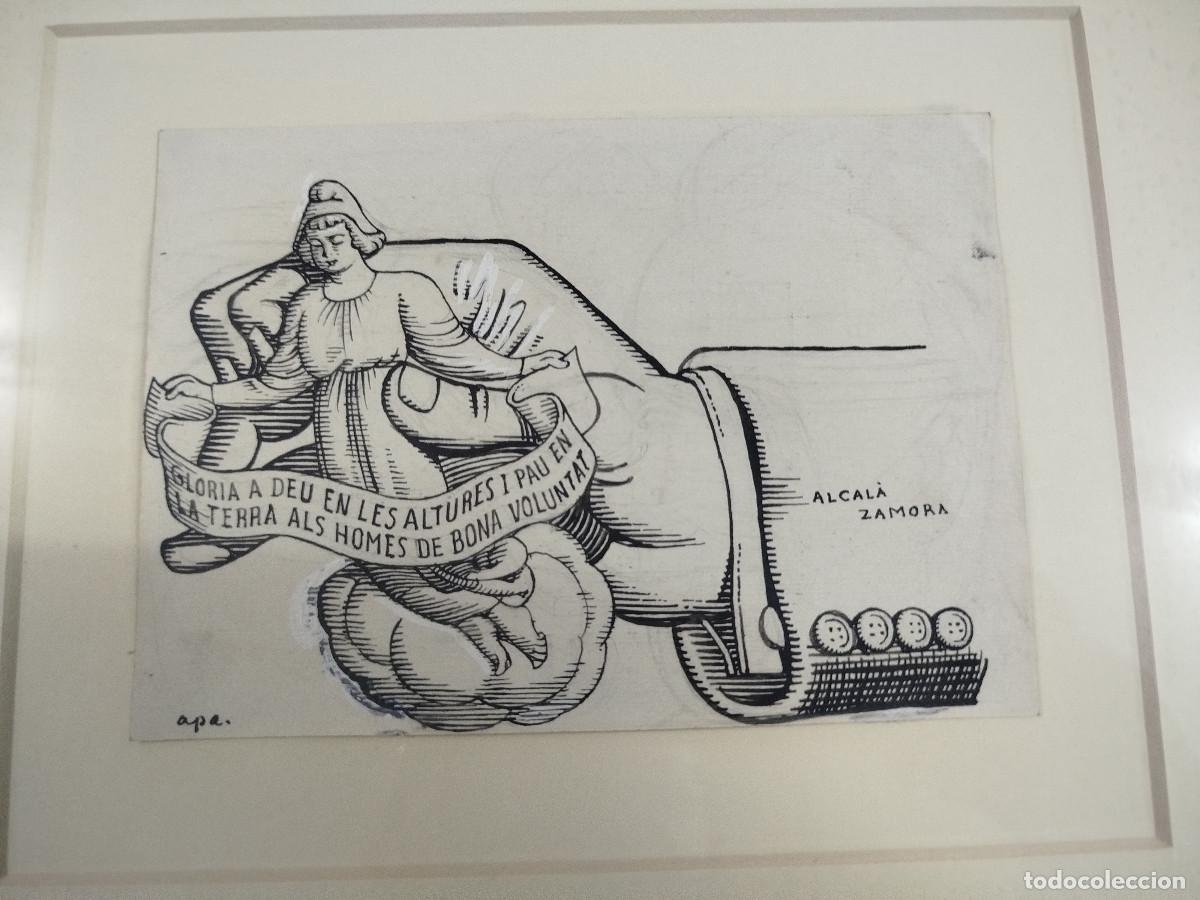 Arte: APA (Feliu Elias, 1878-1948), dibuix original amb s&agrave;tira pol&iacute;tica