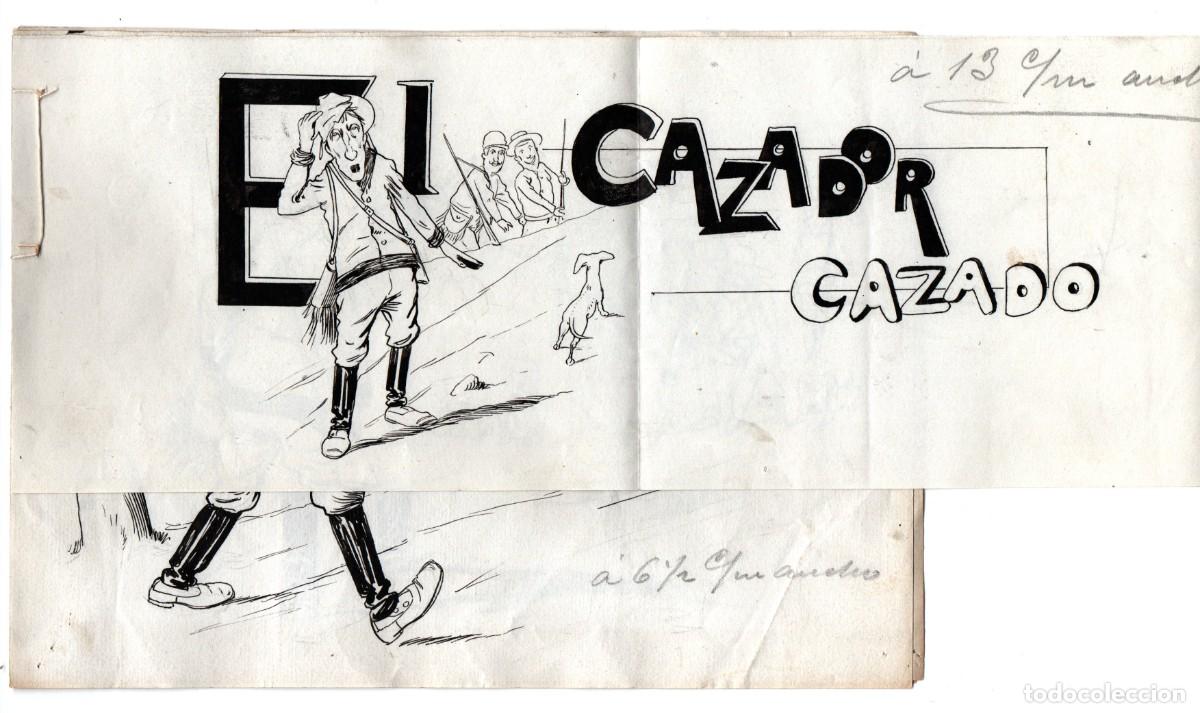 Arte: 12 dibujos originales (dos historietas) del dibujante Rojas.