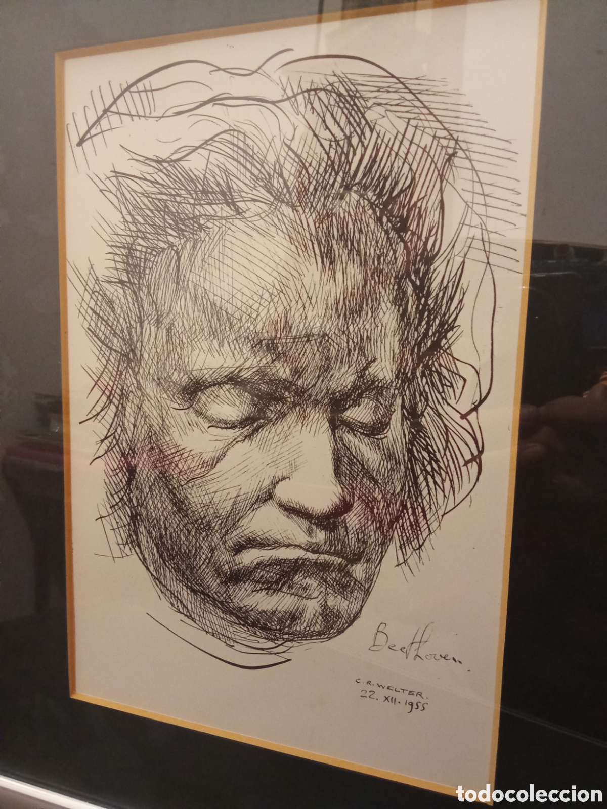 Arte: Ludwig van Beethoven - RETRATO firmado 1955