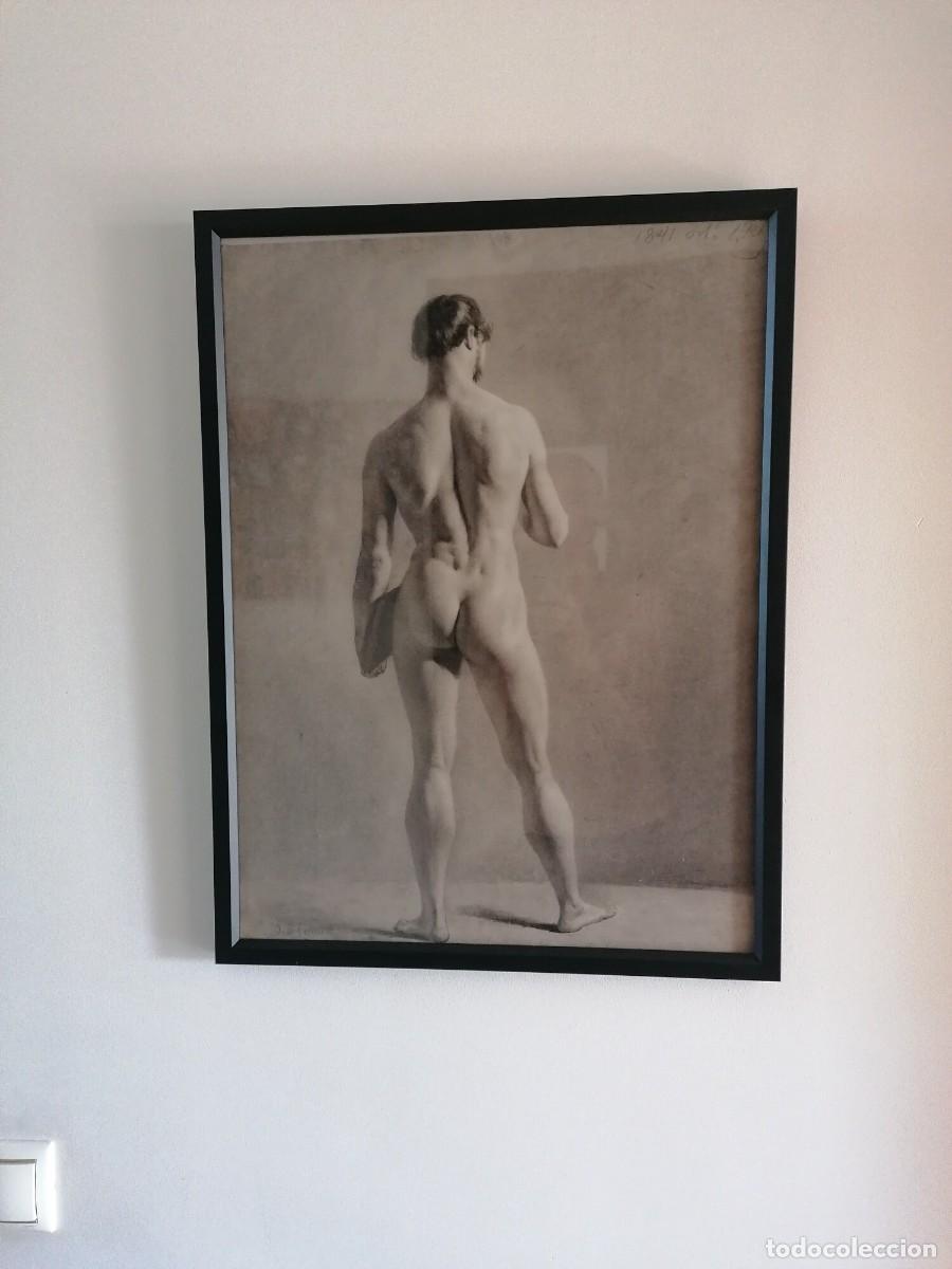 Arte: Dibujo original de la academia por Oscar Cardon (1812-1899) y fechado en 1841.